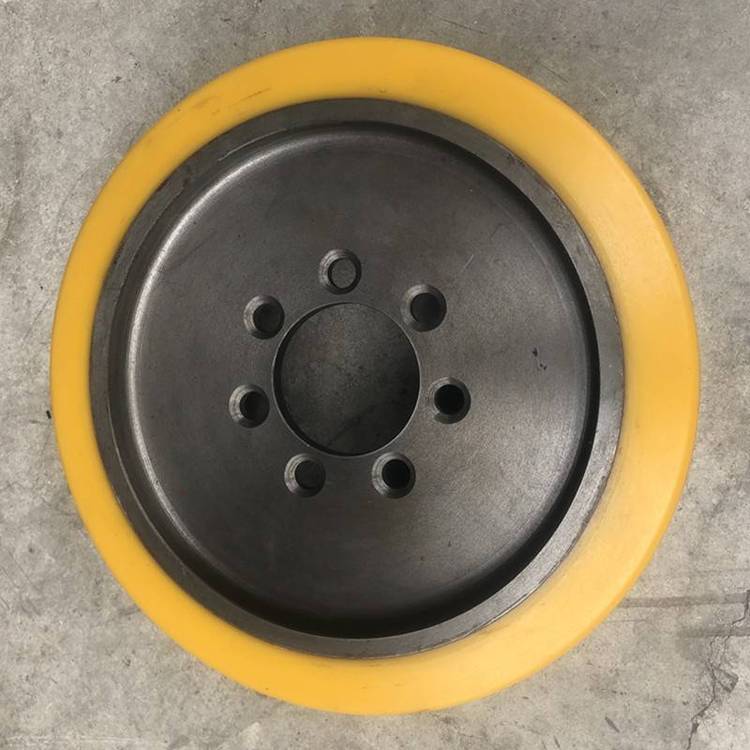 直径150mm聚氨酯包胶轮 铁芯pu滚轮 不易脱胶 隆驹橡塑 - 爱企查